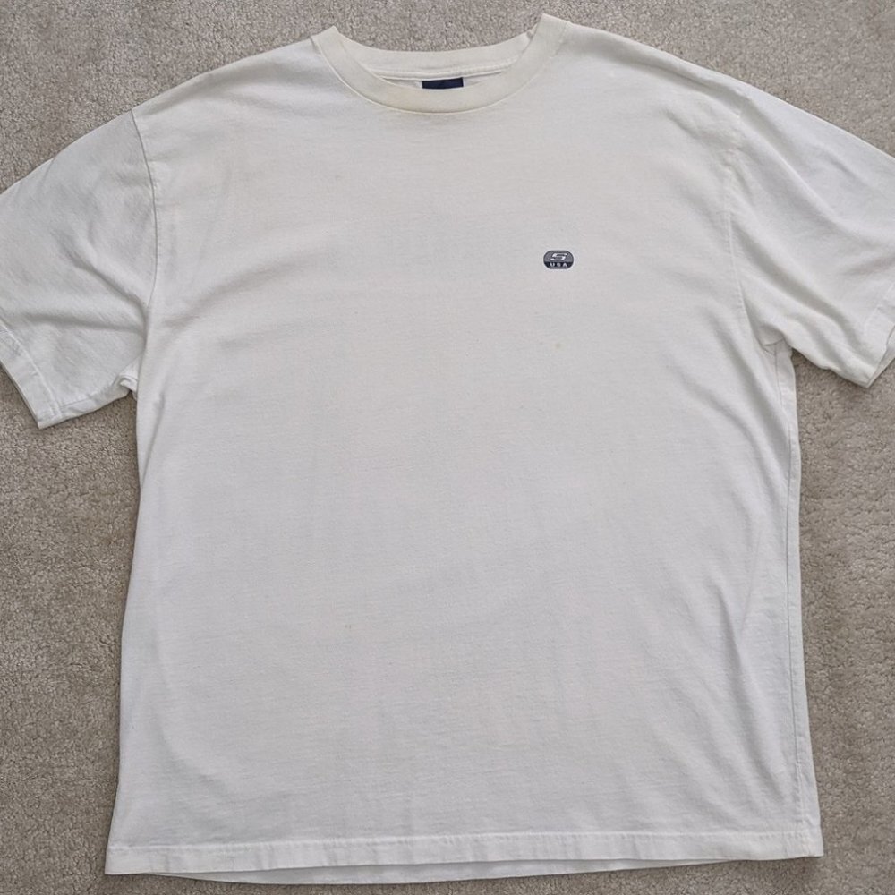Men's Structure white t-shirt vintage 90s
